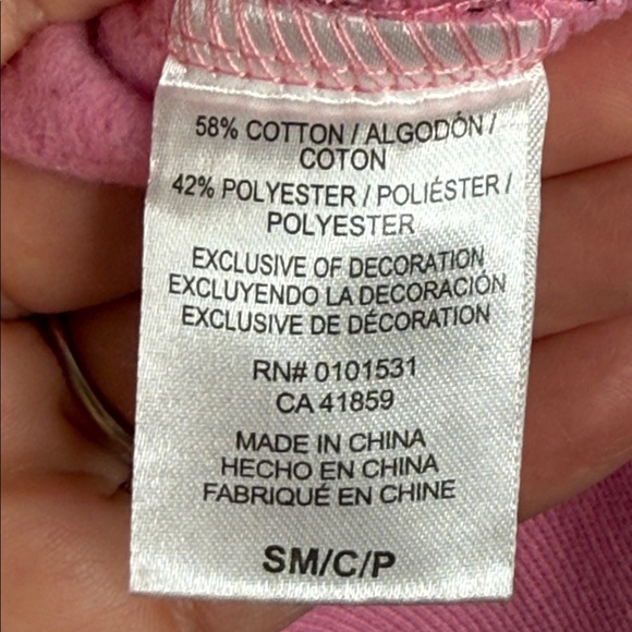 Coca Cola Diet Coke Hot Pink Women's Cropped Hooded Sweatshirt Small - Picture 5 of 6